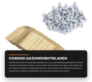 Dailygoods gazonrobotbladen 45 stuks