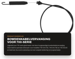 Dailygoods grasmaaier bowdenkabelvervanging 746-04173D/E