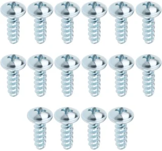 Dailygoods grasmaaier schroeven 16 stuks M5 x 16 mm verzinkt staal