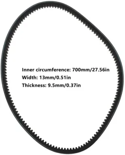 Dailygoods grasmaaier v-riem 48175 700x13x9.5mm