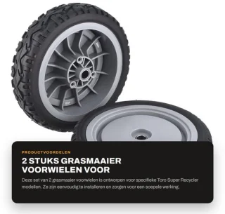 Dailygoods grasmaaier voorwiel