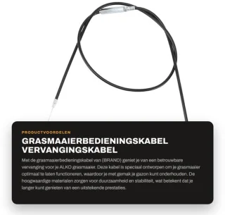 Dailygoods grasmaaierbedieningskabel 1,4 m