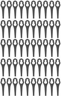 Dailygoods grassnijmes 50 stuks kunststof mes grasmaaier