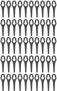 Dailygoods Grassnijmes 50 stuks kunststof mes