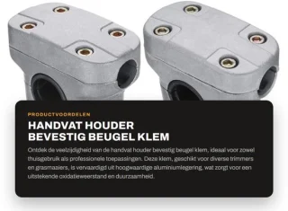Dailygoods handvat houder beugelklem 26mm
