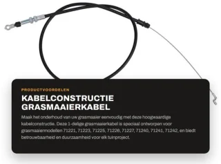 Dailygoods kabelconstructie 99-6837 grasmaaierkabel
