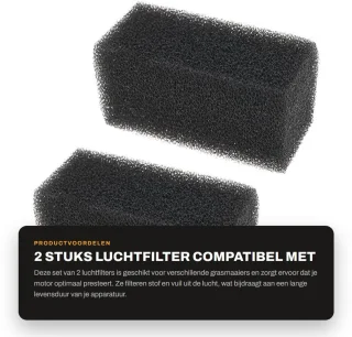 Dailygoods luchtfilter 2 stuks compatibel met MTD/Troy-Bilt