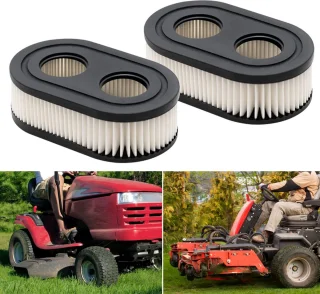 Dailygoods luchtfilter 2 stuks ovaal voor grasmaaier