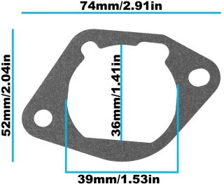 Dailygoods luchtfilter en basispakkingen 4 stuks voor grasmaaier