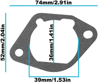Dailygoods luchtfilter en basispakkingen 4 stuks voor grasmaaier