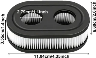 Dailygoods luchtfilter grasmaaier vervangingscartridge 593260 798452