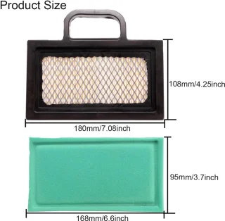 Dailygoods luchtfilter grasmaaier vervangingsfilter