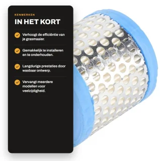 Dailygoods luchtfilter wasbaar voor Briggs 396424/396424S
