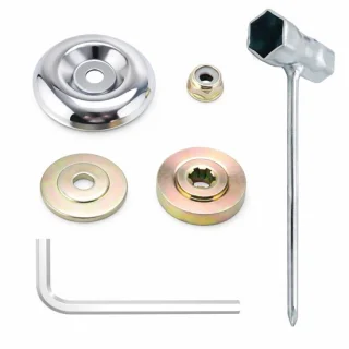 Dailygoods moeren universeel 6 stuks adapter voor bosmaaier