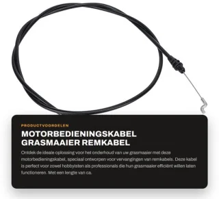 Dailygoods motorbedieningskabel remkabel voor Toro grasmaaier