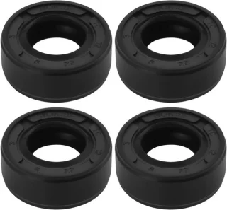 Dailygoods olieafdichting 4 stuks nitrilrubber 12x22x9 mm zwart