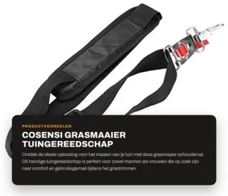 Dailygoods schouderval voor grasmaaier