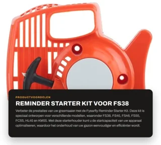 Dailygoods- Starter Kit - Starter Houder - Geschikt voor FS38/FS45/FS46/FS55/FC55/HL45/KM55 - Plastic - Afmetingen 20 x 15,5 cm - Inclusief 1 x Recoil Starter - Startmotor