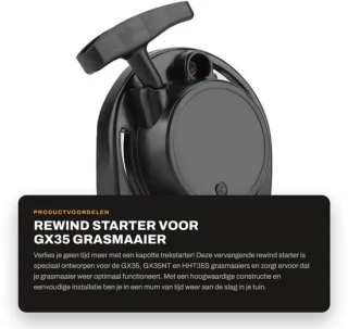 Dailygoods startkoord voor GX35, GX35NT en HHT35S