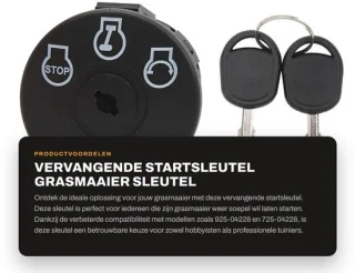 Dailygoods startsleutel 3 posities 2 sleutels