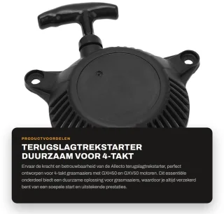 Dailygoods terugslagtrekstarter voor 4-takt motoren geschikt voor GXH50, GXV50 en WX15 voor grasmaaier en Whackerplaten