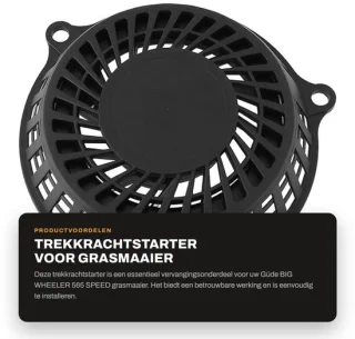 Dailygoods trekkrachtstarter (terugslagstarter) voor Güde BIG WHEELER 565 SPEED