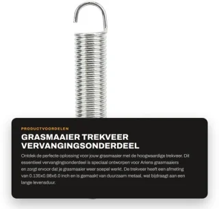 Dailygoods trekveer 08320300 vervanging voor Ariens/Gravely grasmaaier