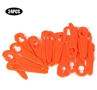 Dailygoods trimmerkopbladen - 24-delige set - oranje - geschikt voor Polycut 2-2