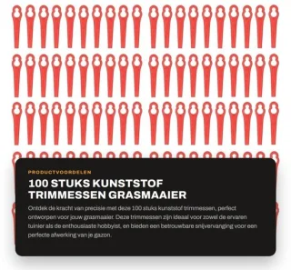 Dailygoods trimmessen 100 stuks kunststof