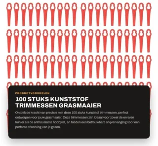 Dailygoods trimmessen maaimes 100 stuks