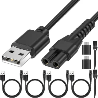 Dailygoods USB-oplaadkabel voor MANSCAPED-grasmaaier 4 stuks