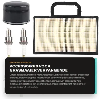 Dailygoods vervangende luchtfilterset voor grasmaaier