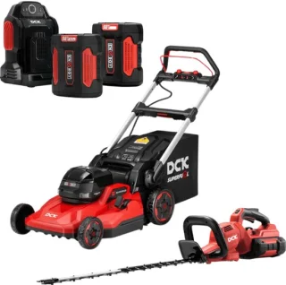 DCK Tools 58V gazon & haag combi actiebundel