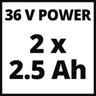 Draadloze accugrasmaaier 36V 30L