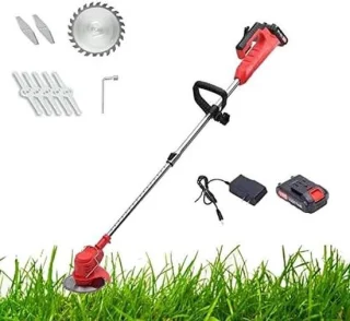Draadloze grasmaaier en trimmer