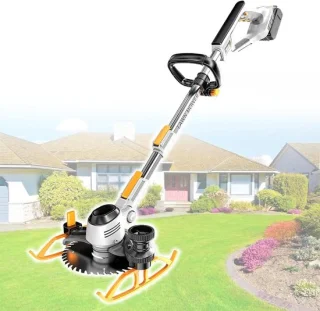 Draadloze grastrimmer, kantenmaaier en snoeier - 95 cm - zwart