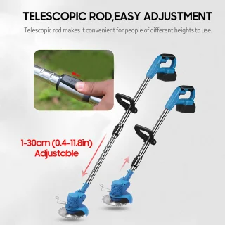 Draadloze telescopische handgrastrimmer - set van 2