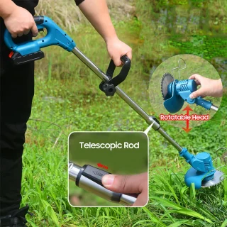 Draadloze telescopische handgrastrimmer - set van 2