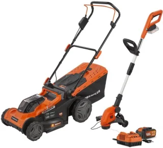 Dual Power POWDPG75569 borstelloze tuingereedschapsset