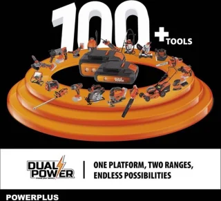 Dual Power POWDPGLWS1 Grasmaaier 20V 340mm