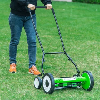 Duwmaaier 16 inch Vierwieler Snoerloos 9-Traps