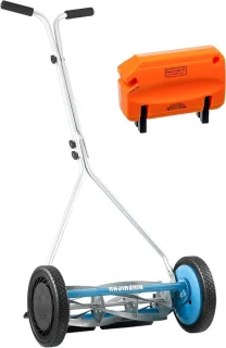 Duwmaaier voor gazon - blauw