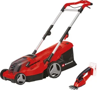 Einhell Power X-Change GE-CM 36/37 Li Grasmaaier + GE-CG 18/1 Li Grasschaar inclusief 2 accu's en laders