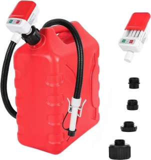Elektrische brandstofpomp voor jerrycan met adapters en slang