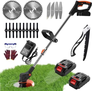 Elektrische draadloze grastrimmer 3-in-1 met telescopische steel