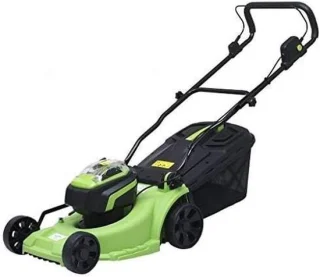 Elektrische grasmaaier 37 cm - Zwart/Groen