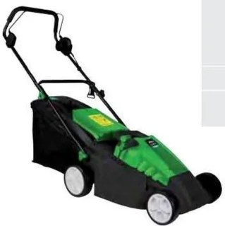 Elektrische grasmaaier 38 cm - groen/zwart