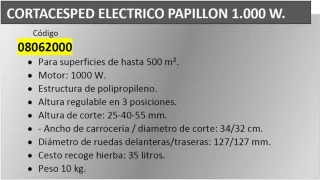 Elektrische grasmaaier E1000