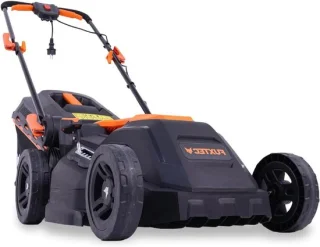 Elektrische Grasmaaier - Grastrimmer Robotmaaier - Gazon Onderhouden - Lichtgewicht Ontwerp - 38 cm Snijdiameter - Zwart