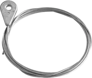 Flexibele kabel voor grasmaaier, 1,5 mm, 2,5 m, met oogkop, Ø 6,5 mm